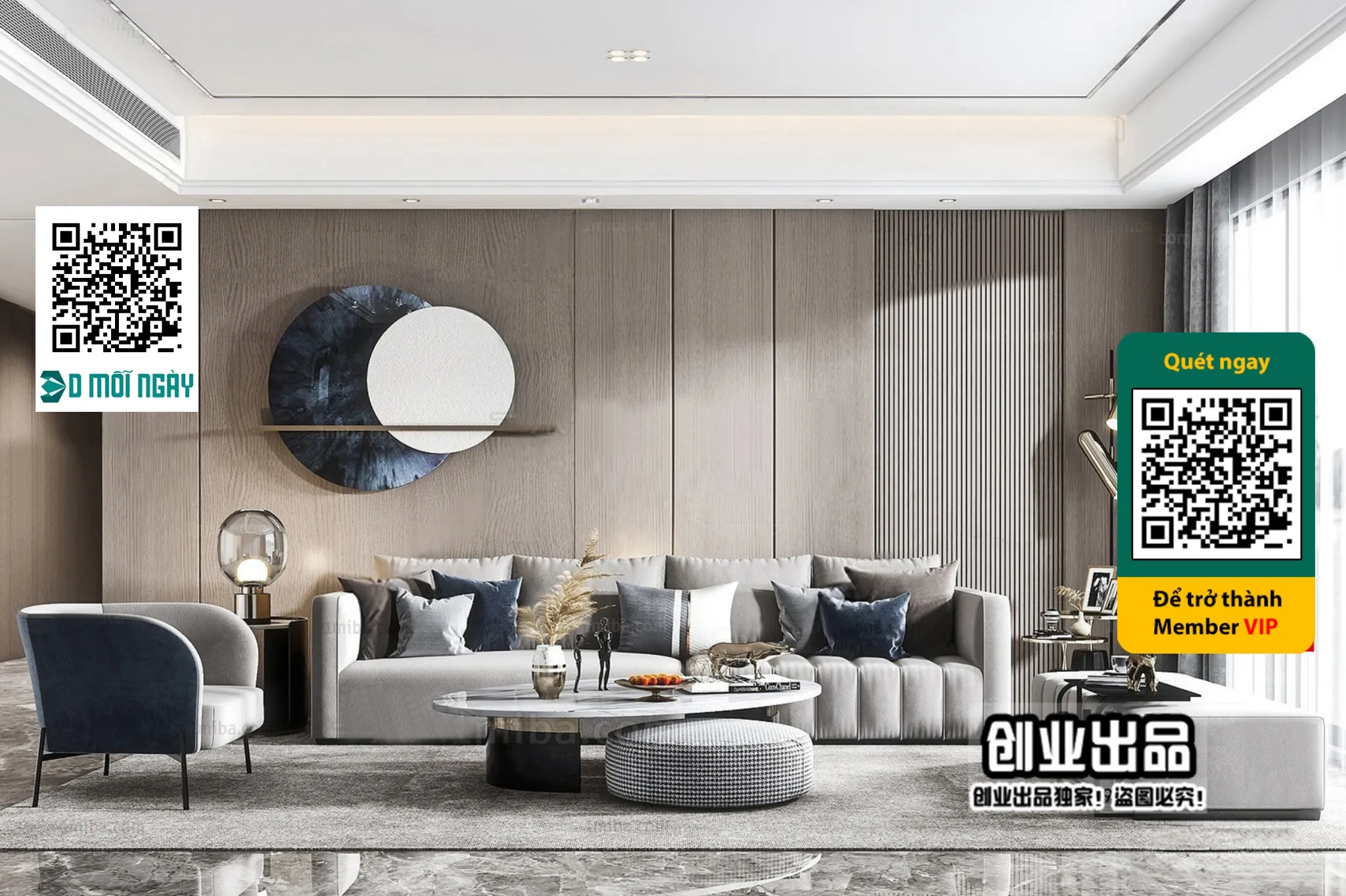 MINIMALIST STYLE – VRAY / CORONA – 3D MODEL – 4416