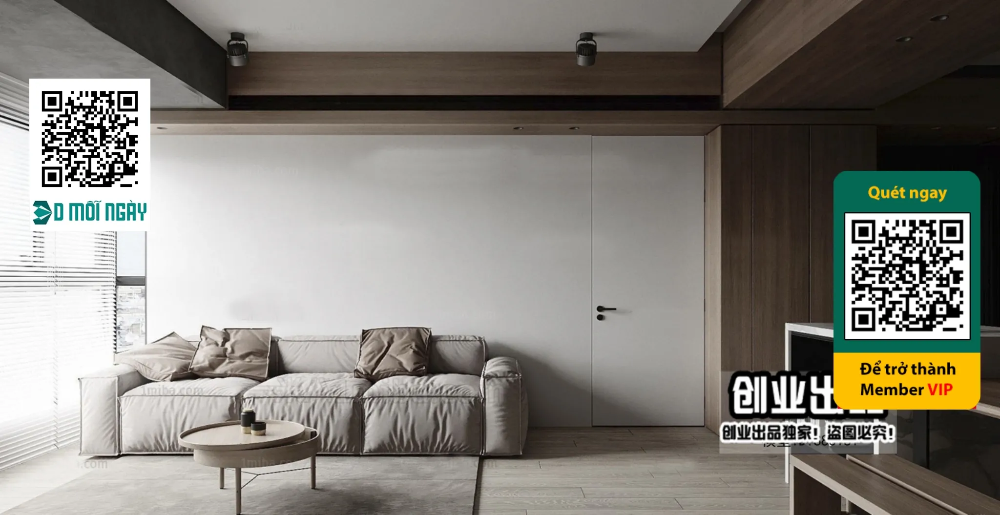 MINIMALIST STYLE – VRAY / CORONA – 3D MODEL – 4417