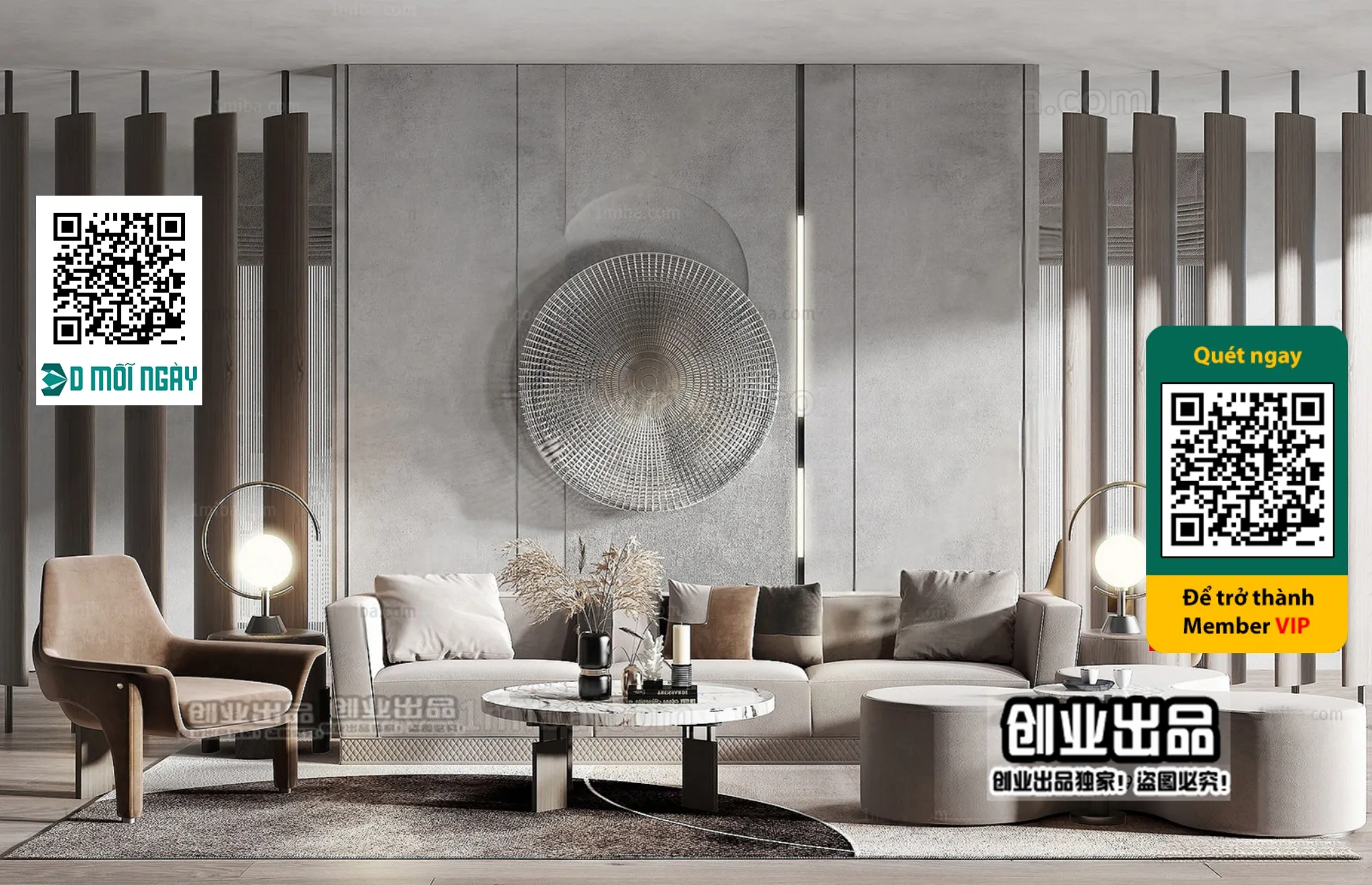 MINIMALIST STYLE – VRAY / CORONA – 3D MODEL – 4420