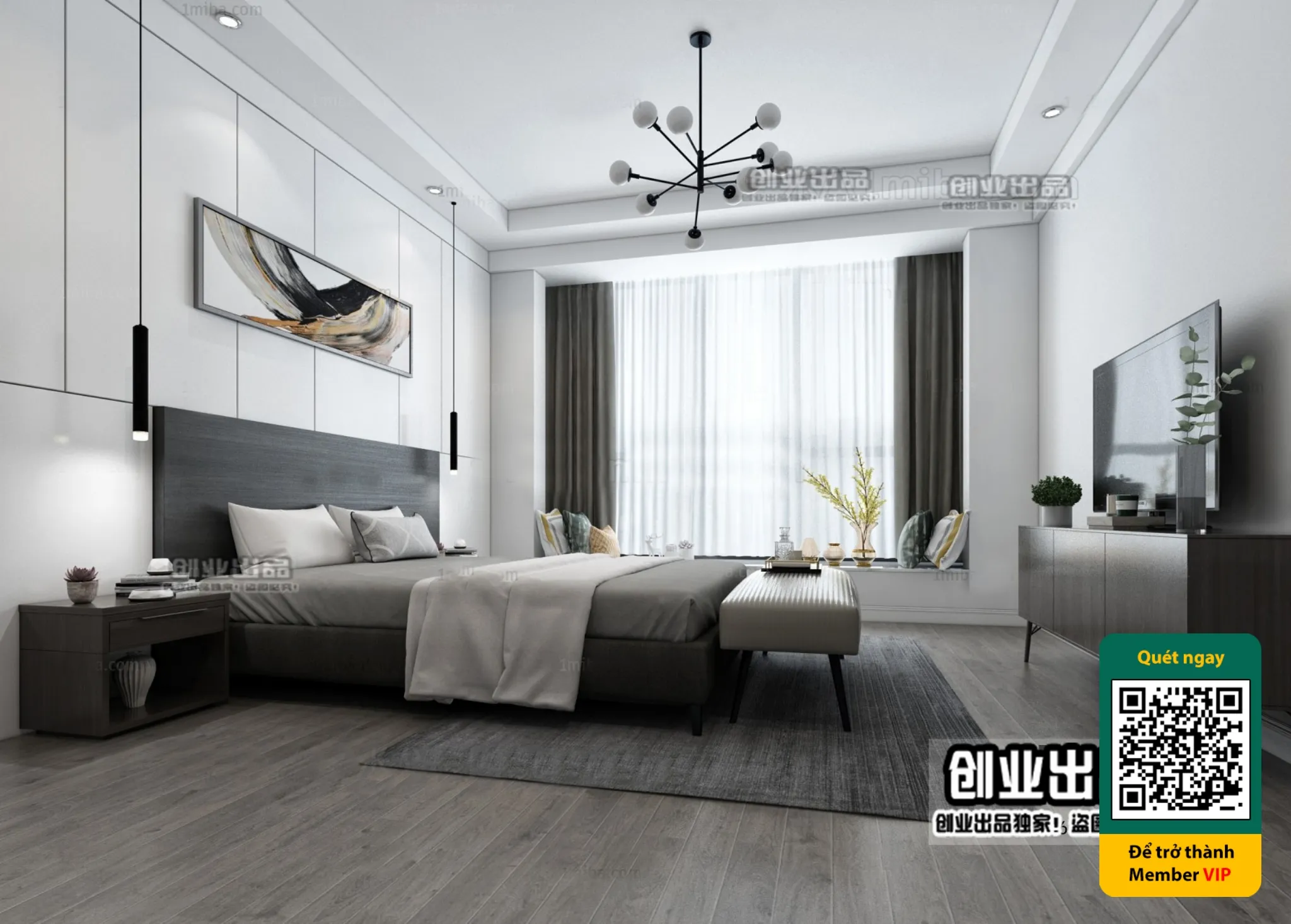 MINIMALIST STYLE – VRAY / CORONA – 3D MODEL – 4442
