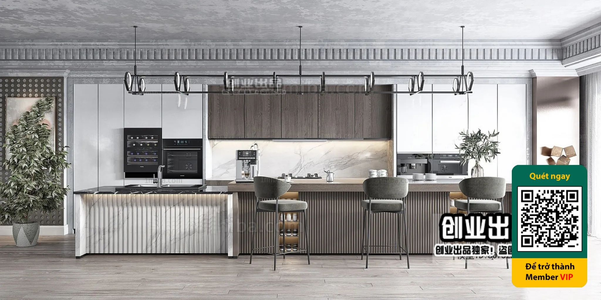 MINIMALIST STYLE – VRAY / CORONA – 3D MODEL – 4459