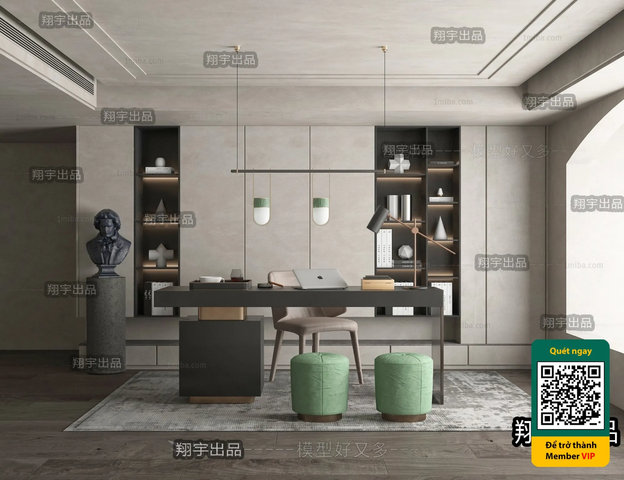 MINIMALIST STYLE – VRAY / CORONA – 3D MODEL – 4472