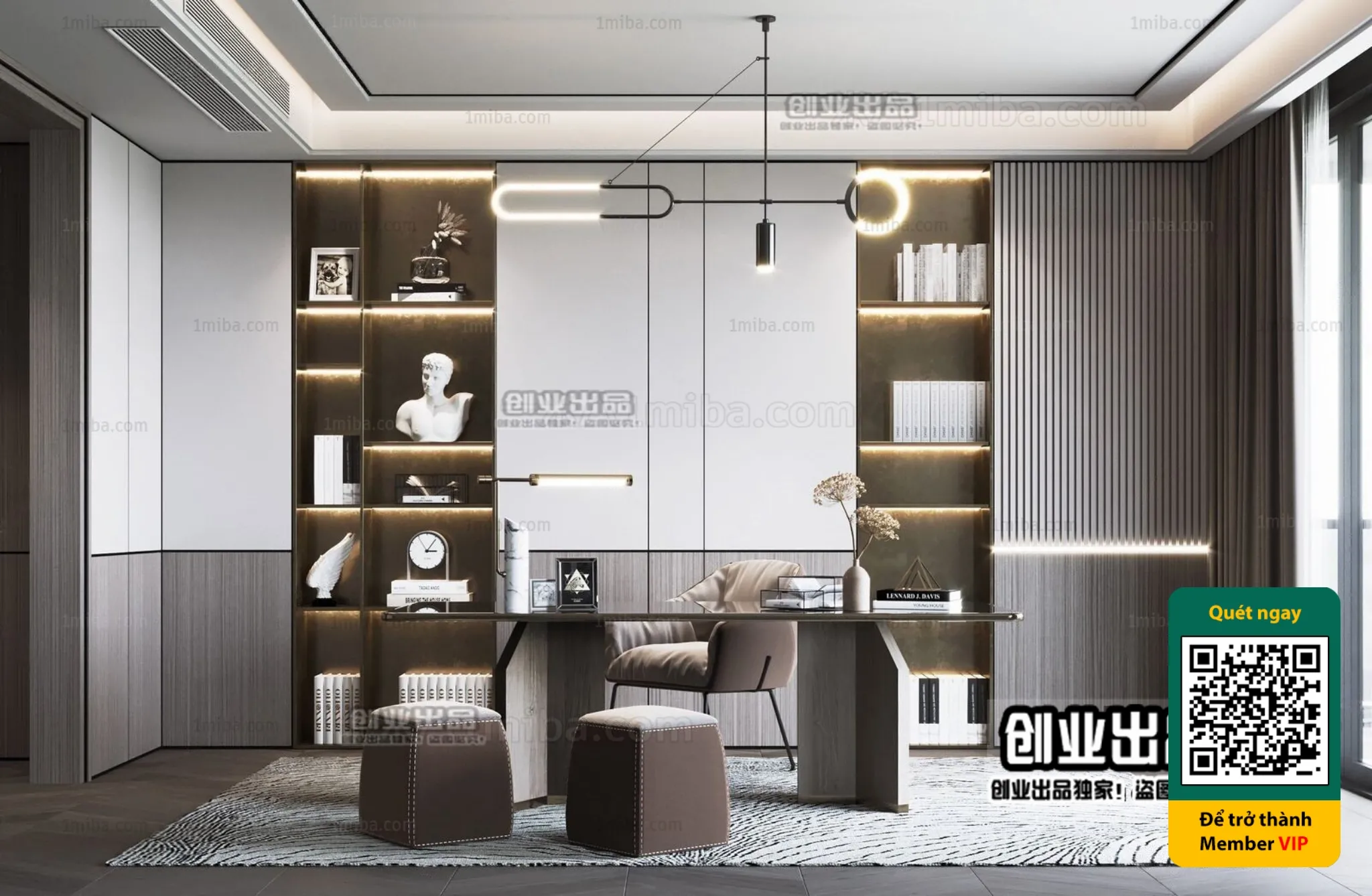 MINIMALIST STYLE – VRAY / CORONA – 3D MODEL – 4474