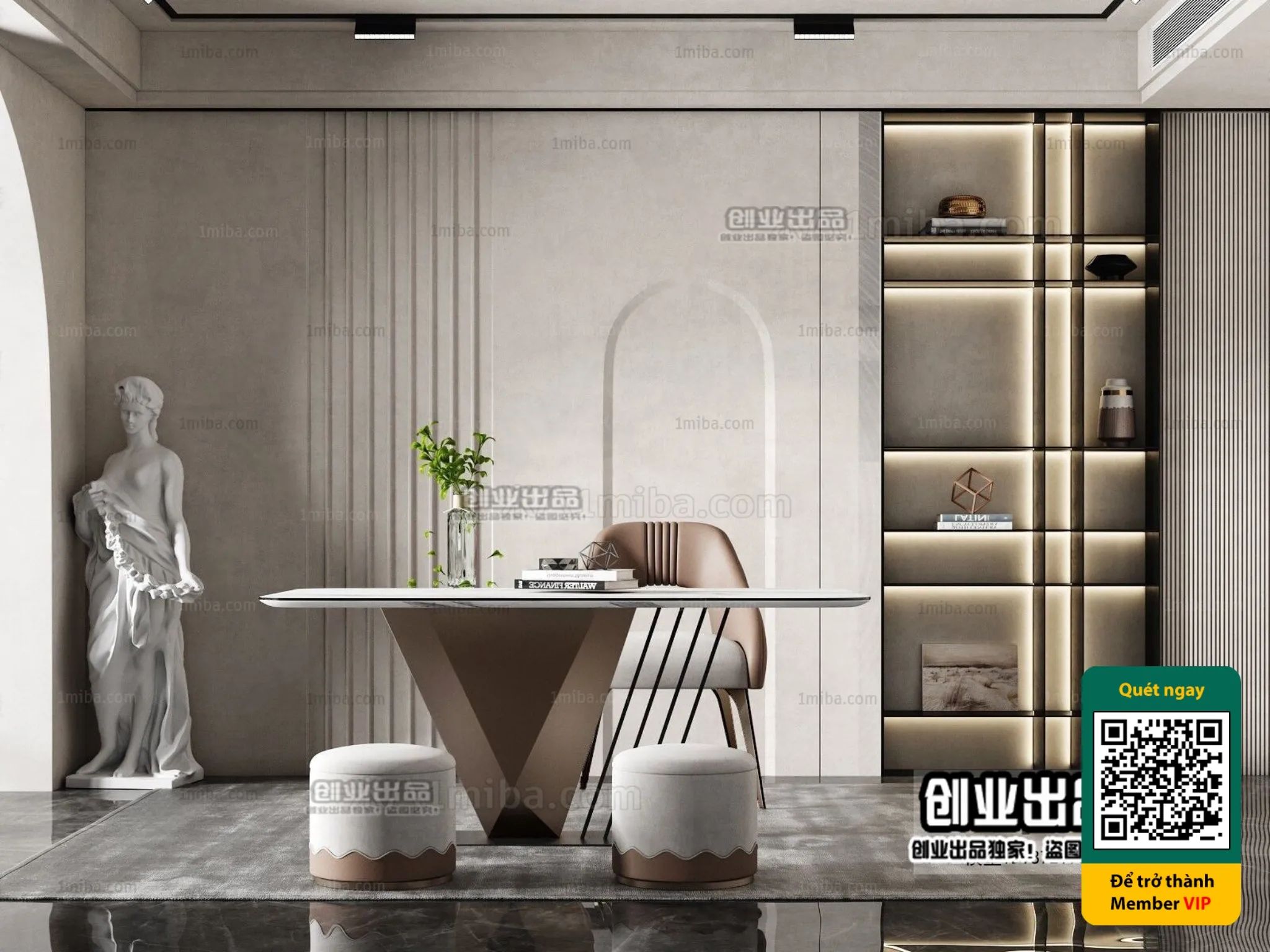 MINIMALIST STYLE – VRAY / CORONA – 3D MODEL – 4475