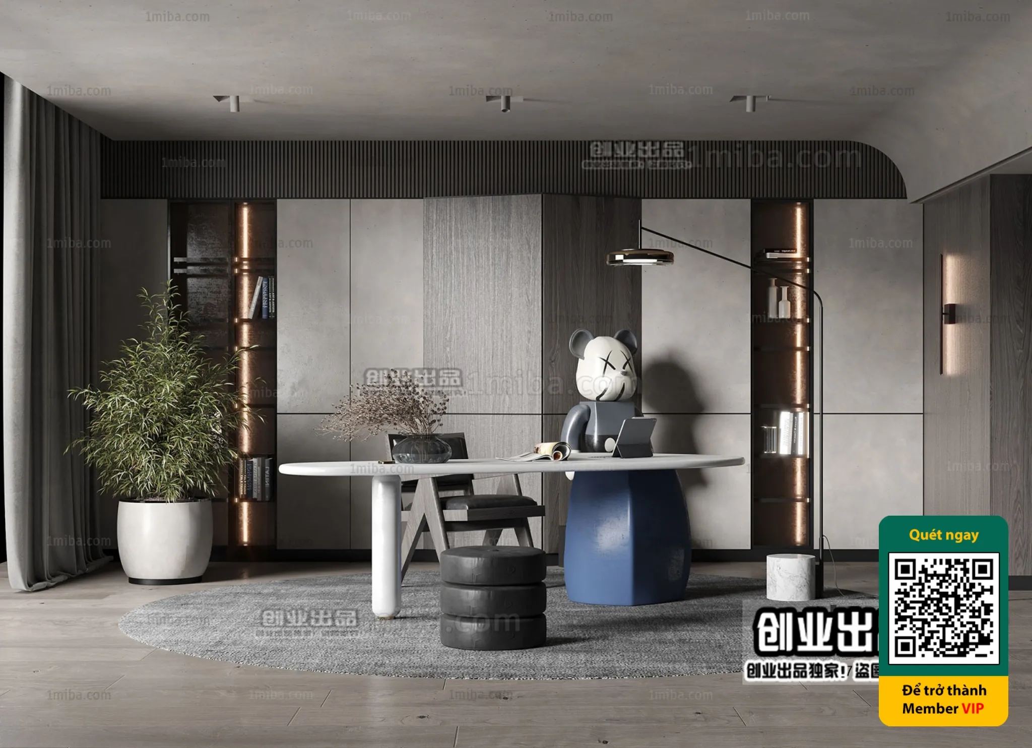 MINIMALIST STYLE – VRAY / CORONA – 3D MODEL – 4478