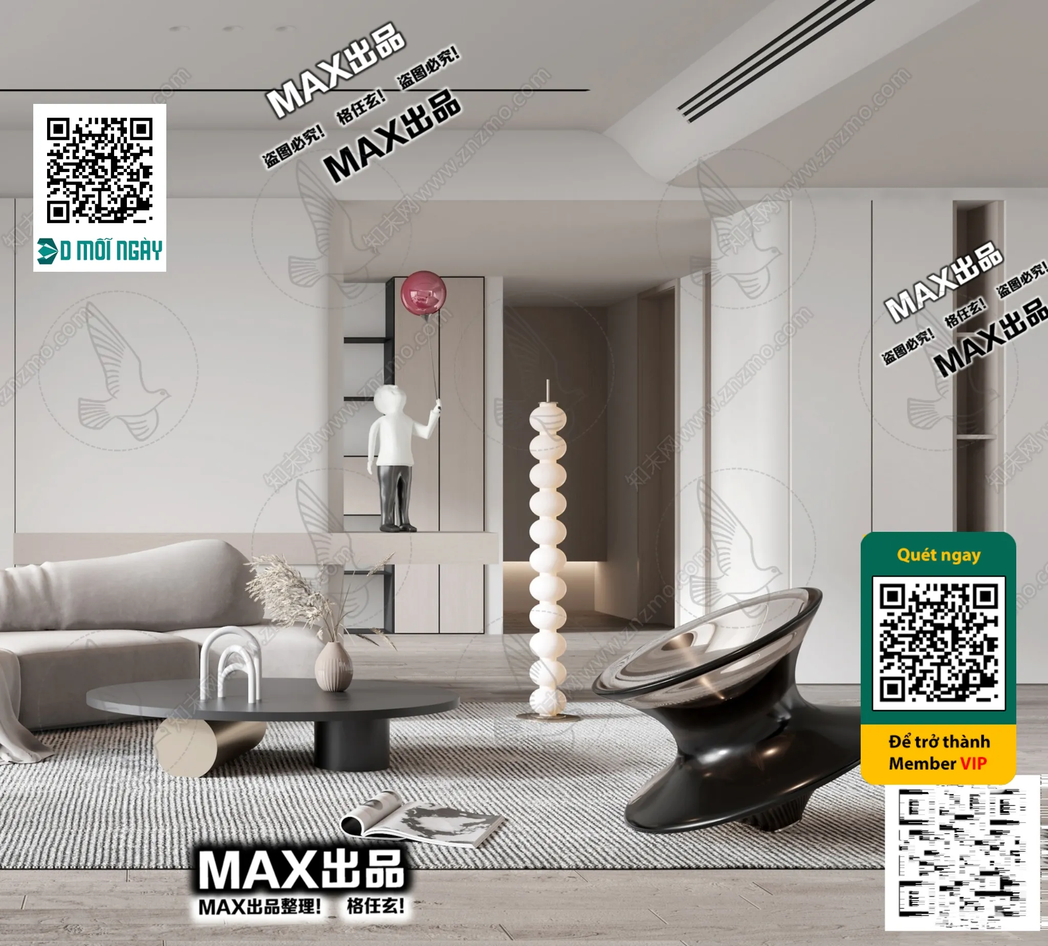 MINIMALIST STYLE – VRAY / CORONA – 3D MODEL – 5026