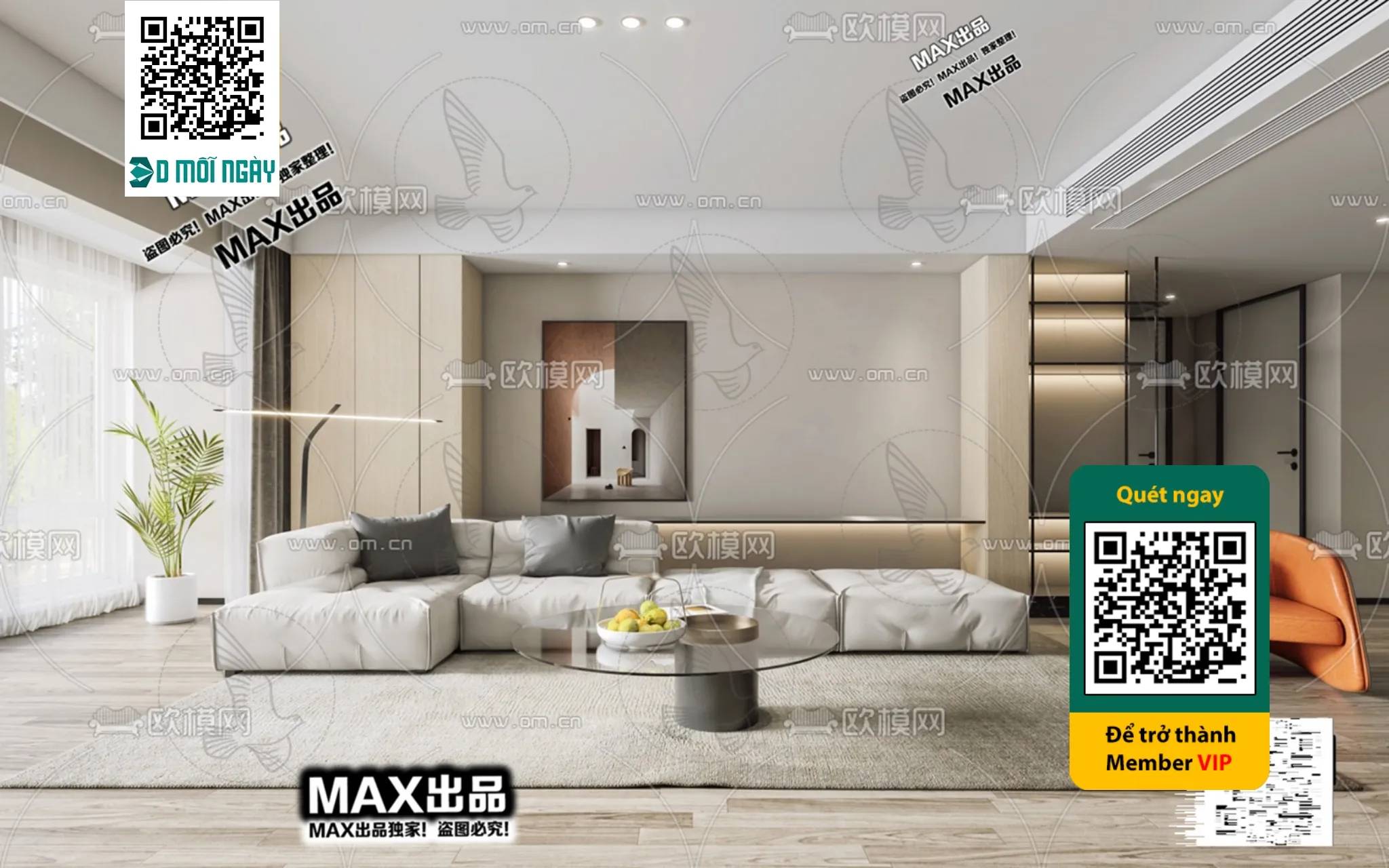 MINIMALIST STYLE – VRAY / CORONA – 3D MODEL – 5028