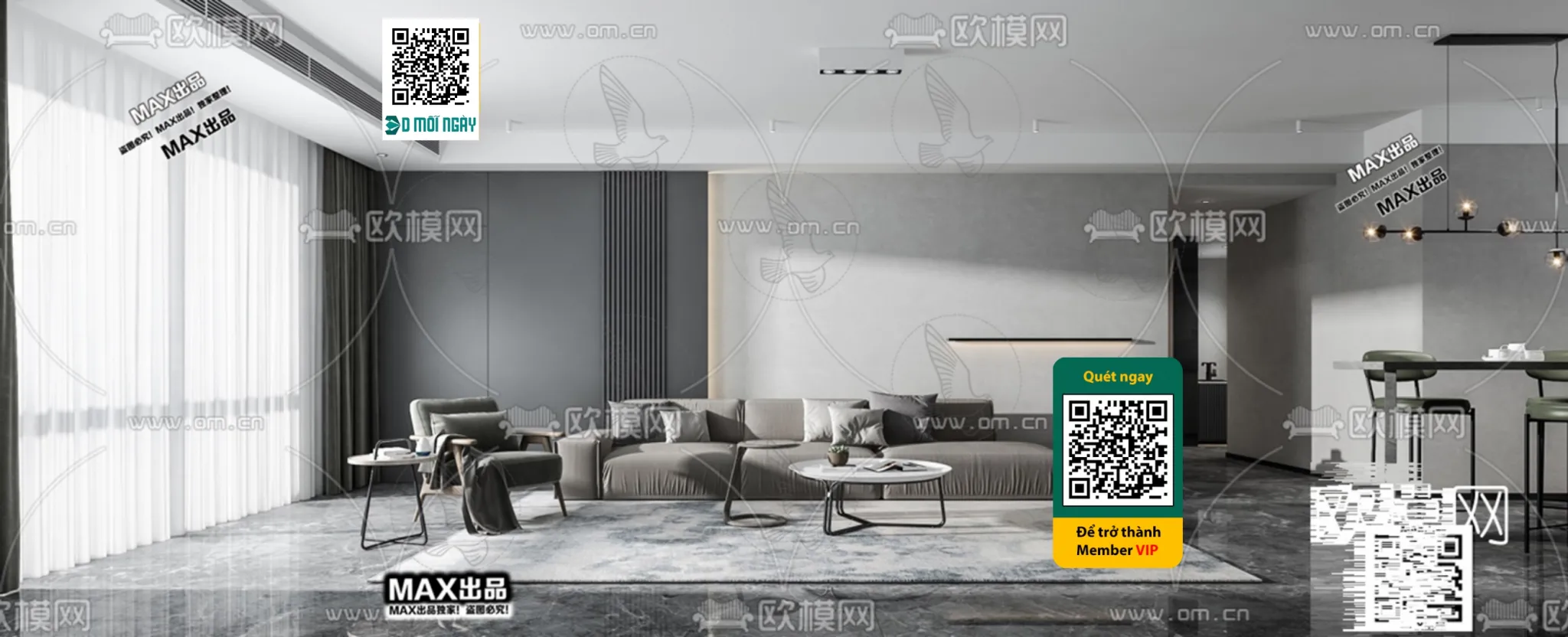 MINIMALIST STYLE – VRAY / CORONA – 3D MODEL – 5030