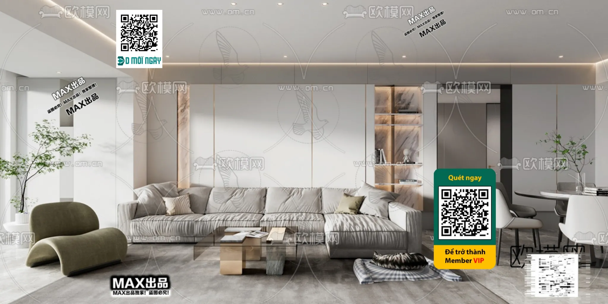 MINIMALIST STYLE – VRAY / CORONA – 3D MODEL – 5032