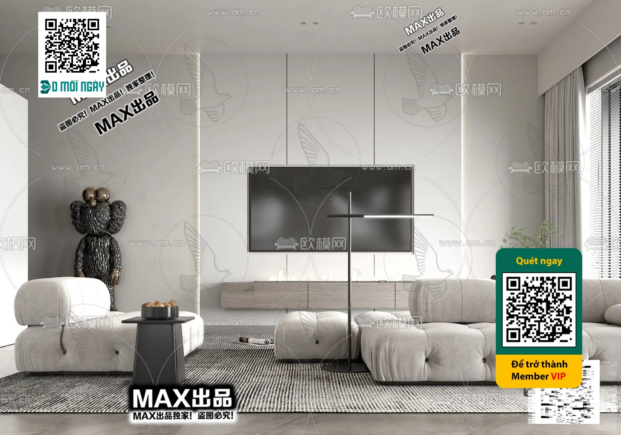 MINIMALIST STYLE – VRAY / CORONA – 3D MODEL – 5033