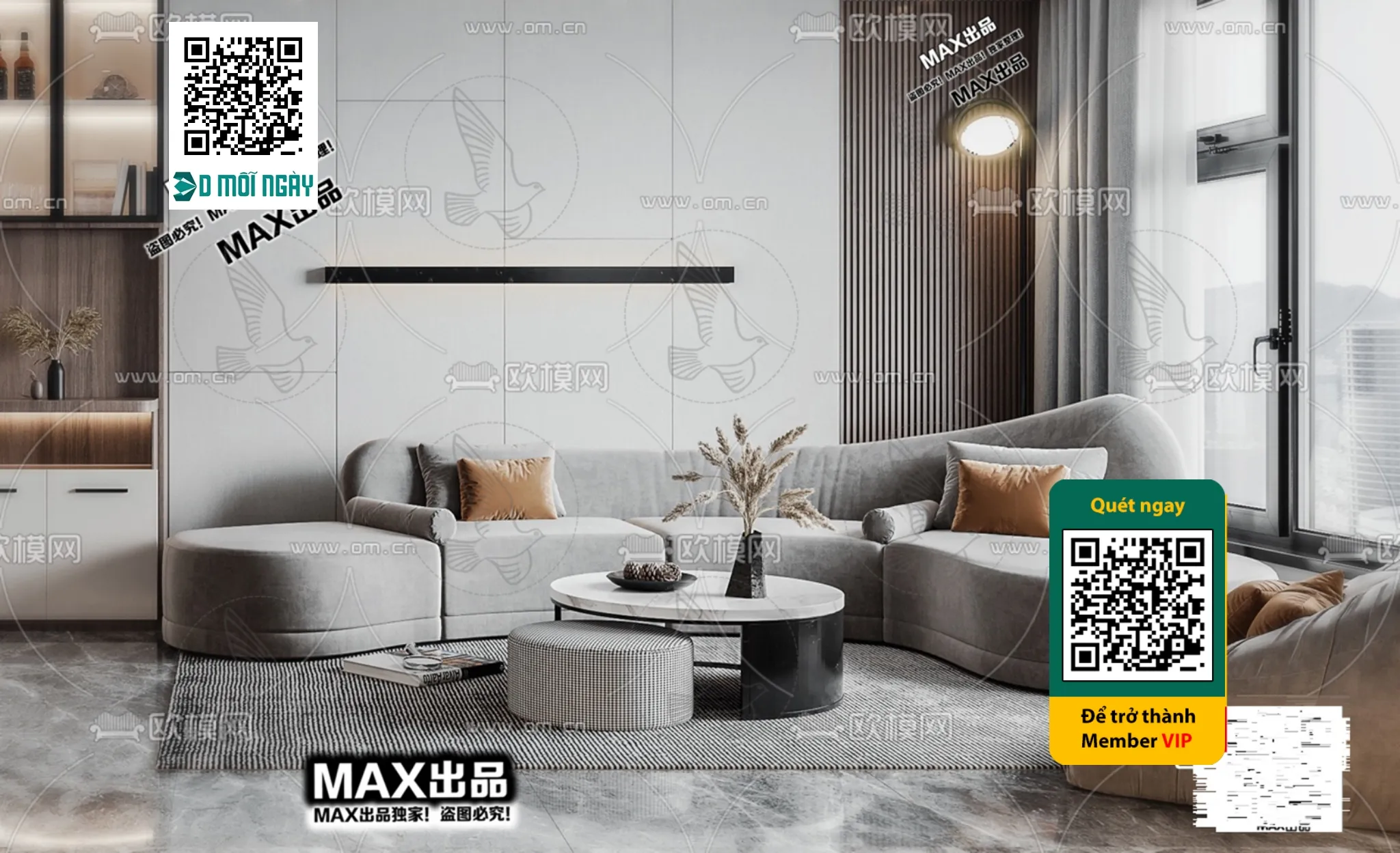 MINIMALIST STYLE – VRAY / CORONA – 3D MODEL – 5035