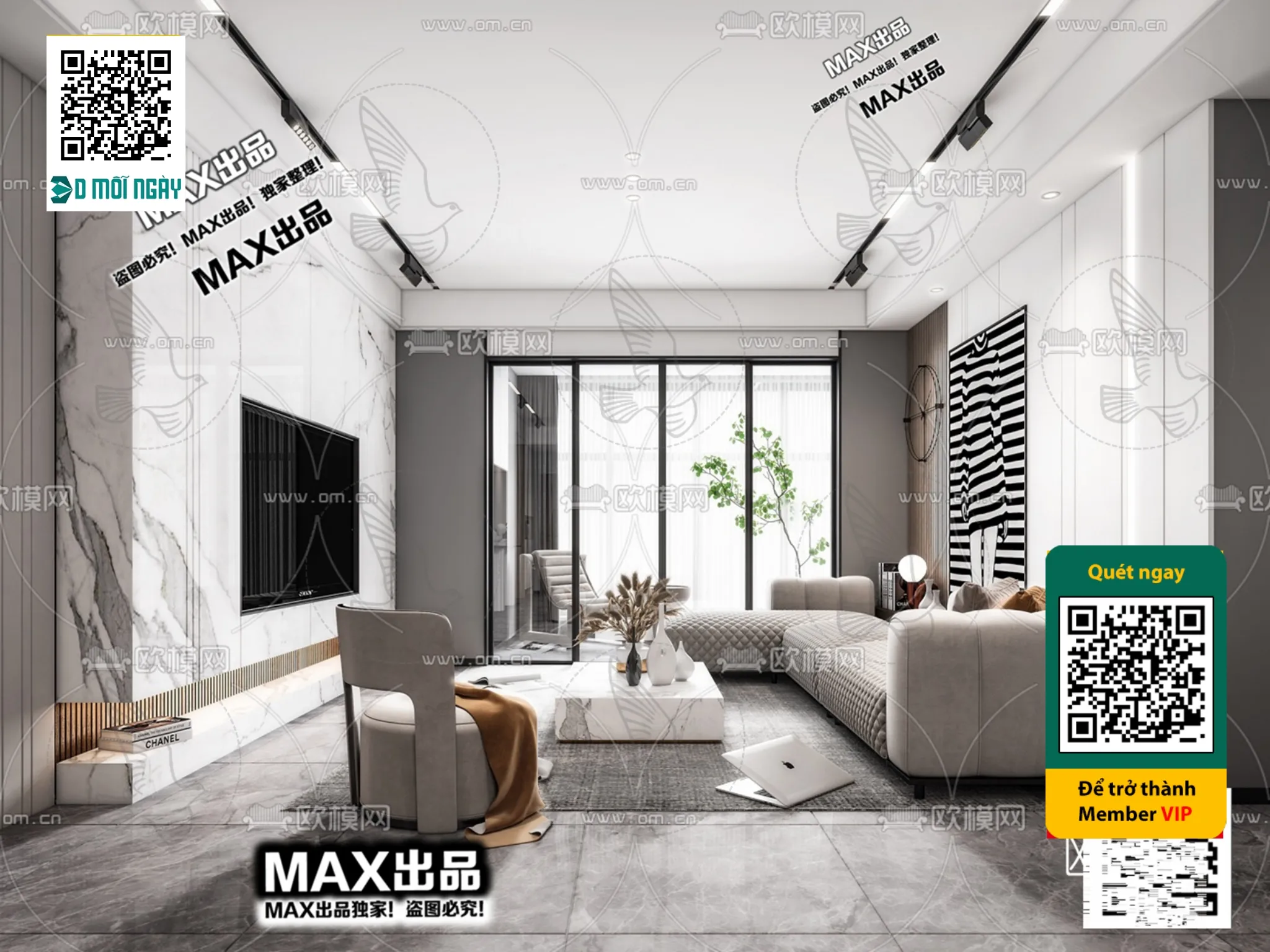 MINIMALIST STYLE – VRAY / CORONA – 3D MODEL – 5036