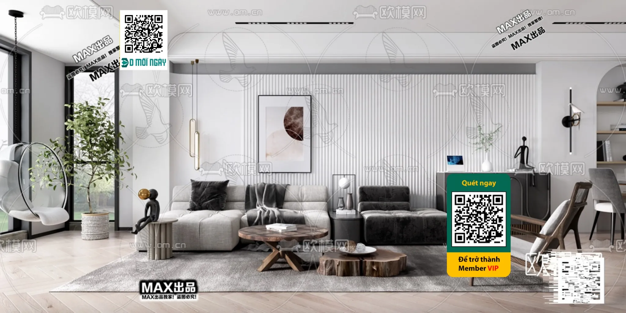 MINIMALIST STYLE – VRAY / CORONA – 3D MODEL – 5038