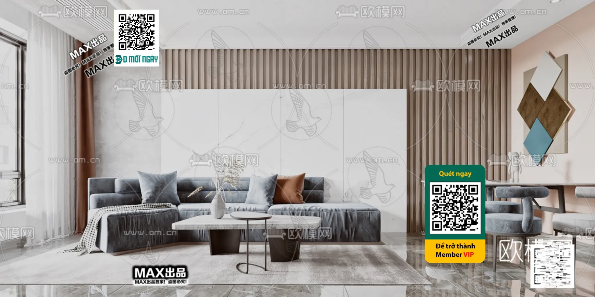 MINIMALIST STYLE – VRAY / CORONA – 3D MODEL – 5039