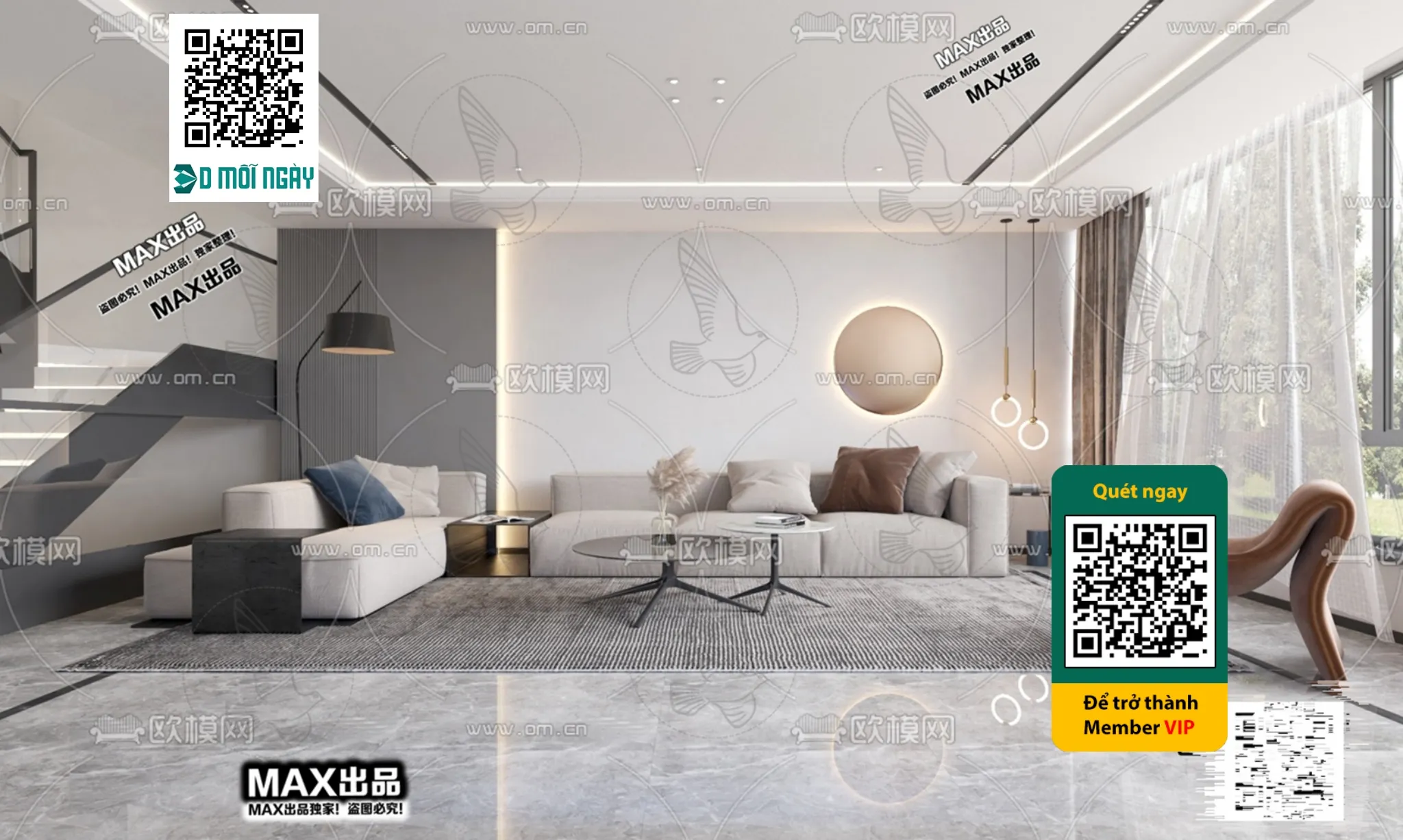 MINIMALIST STYLE – VRAY / CORONA – 3D MODEL – 5041