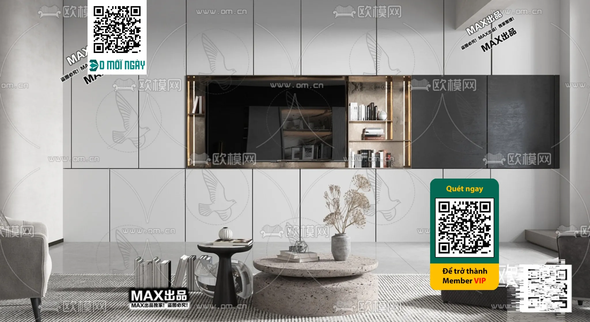 MINIMALIST STYLE – VRAY / CORONA – 3D MODEL – 5045