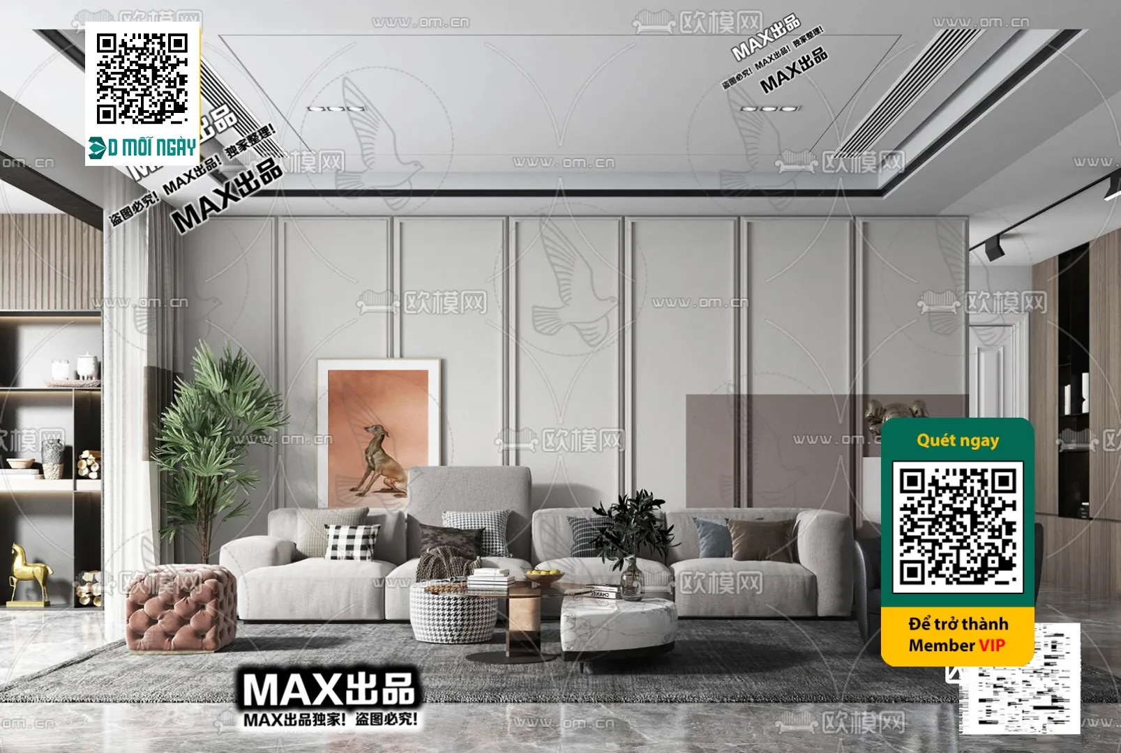 MINIMALIST STYLE – VRAY / CORONA – 3D MODEL – 5046