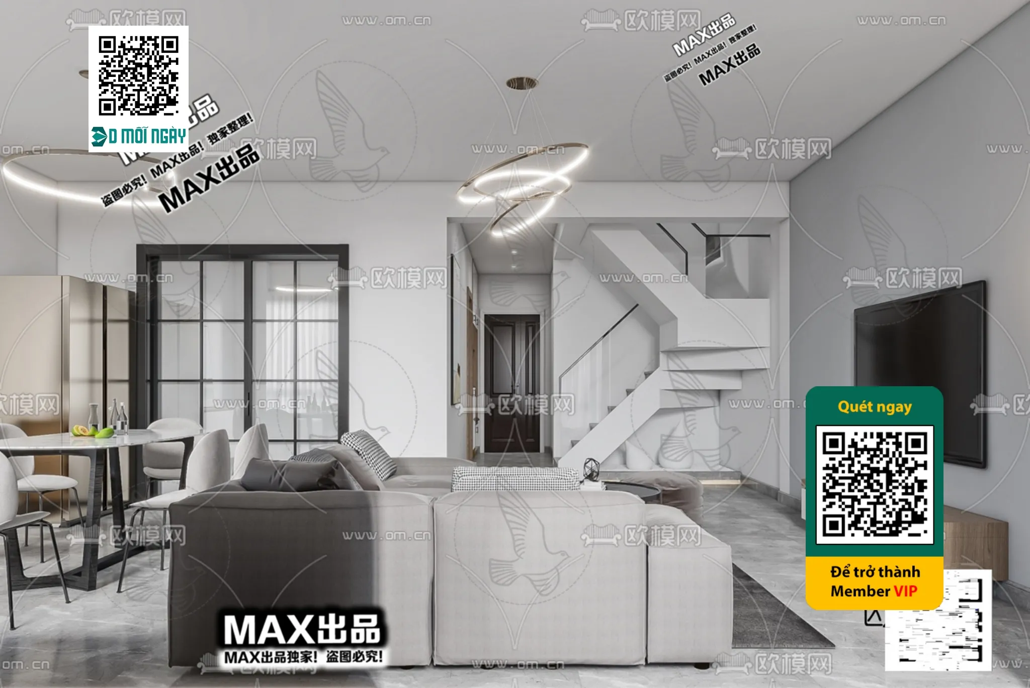 MINIMALIST STYLE – VRAY / CORONA – 3D MODEL – 5053