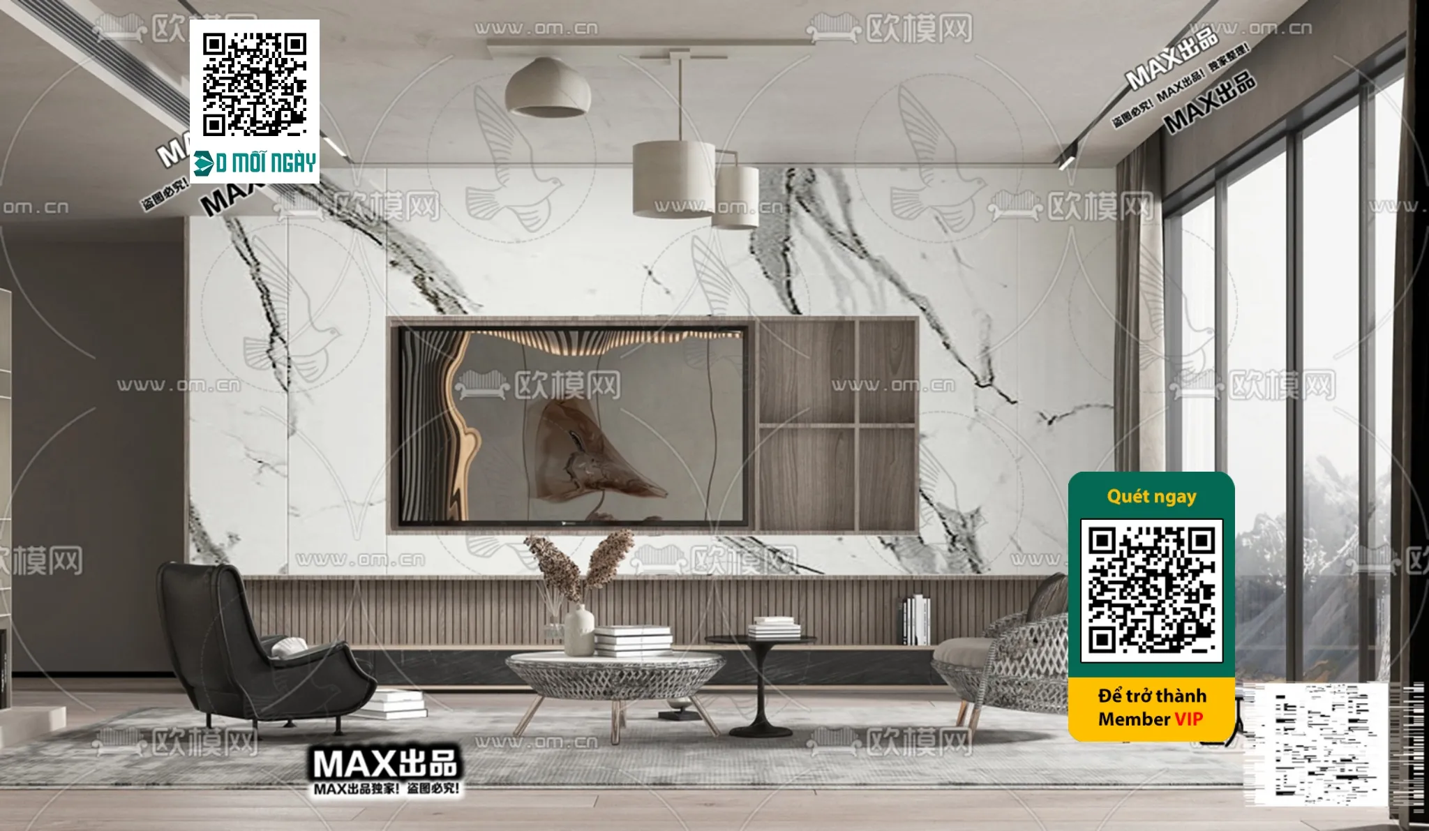 MINIMALIST STYLE – VRAY / CORONA – 3D MODEL – 5065