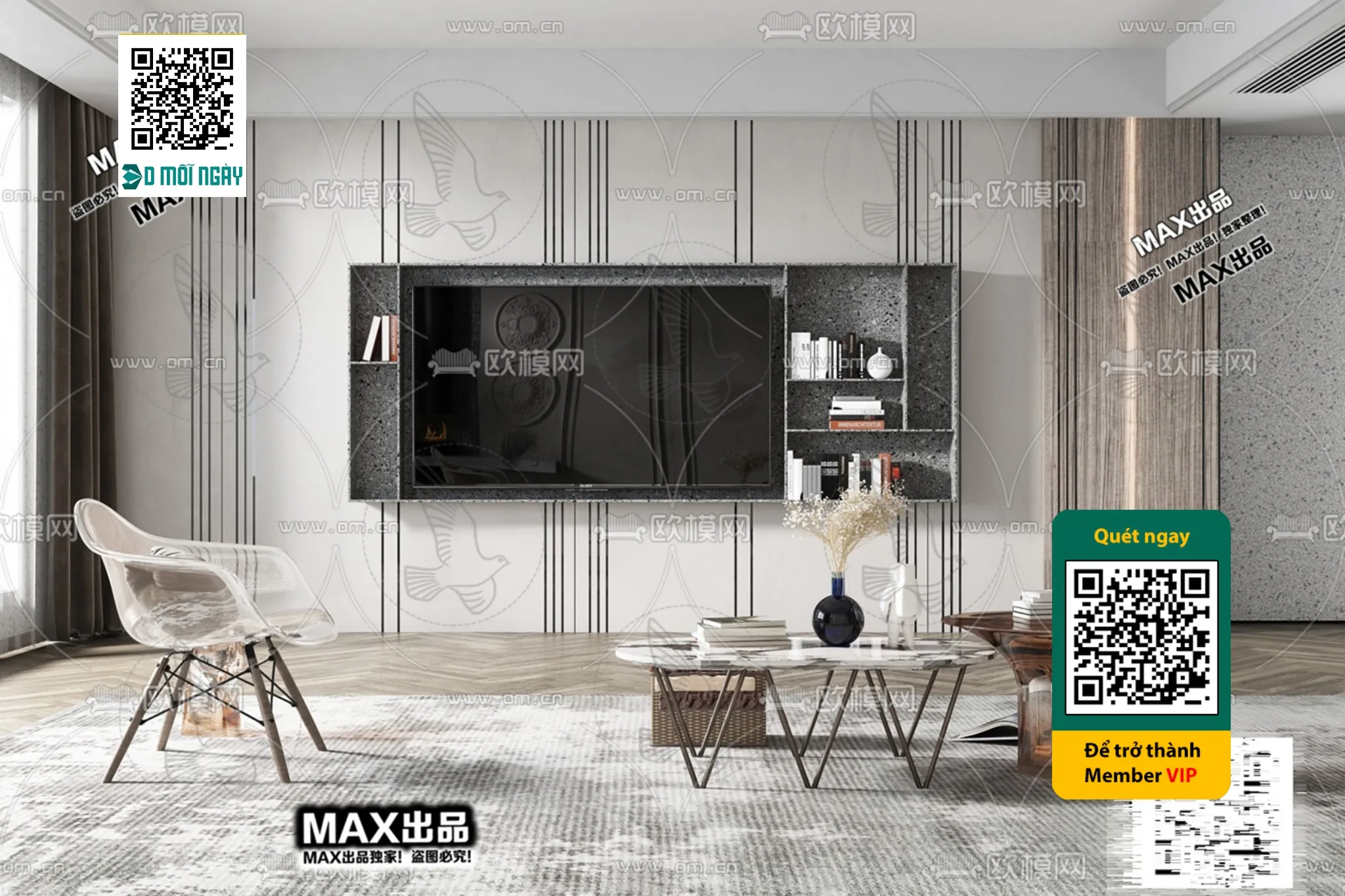 MINIMALIST STYLE – VRAY / CORONA – 3D MODEL – 5069