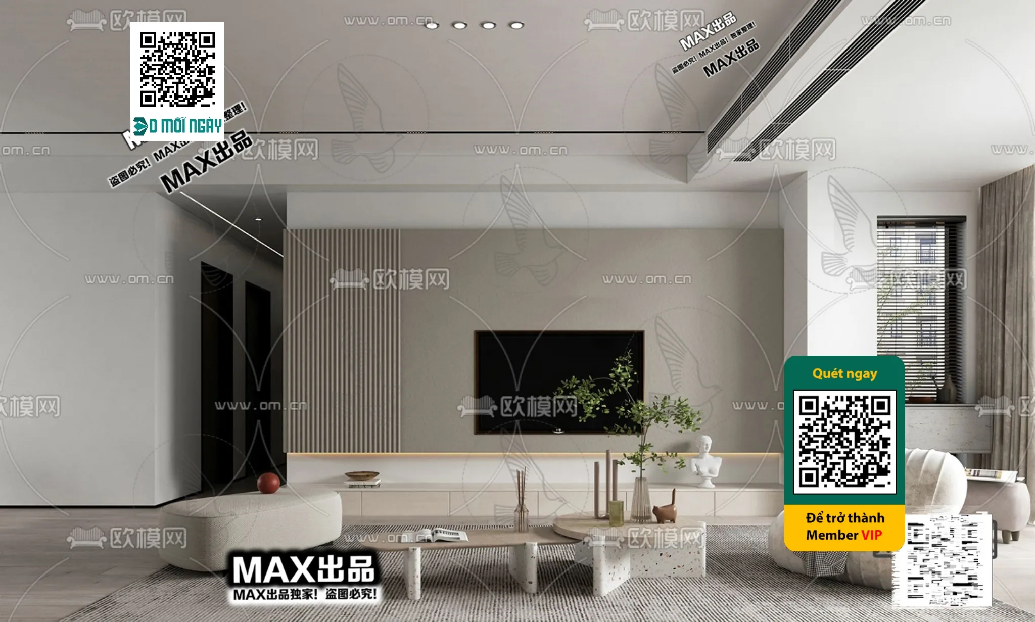 MINIMALIST STYLE – VRAY / CORONA – 3D MODEL – 5075