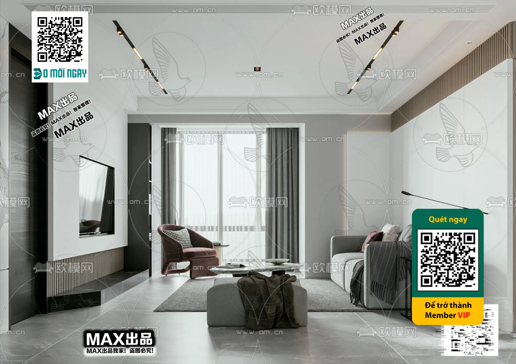 MINIMALIST STYLE – VRAY / CORONA – 3D MODEL – 5081