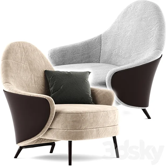 minotii angie armchair 3DModel minotii angie armchair 3DModel