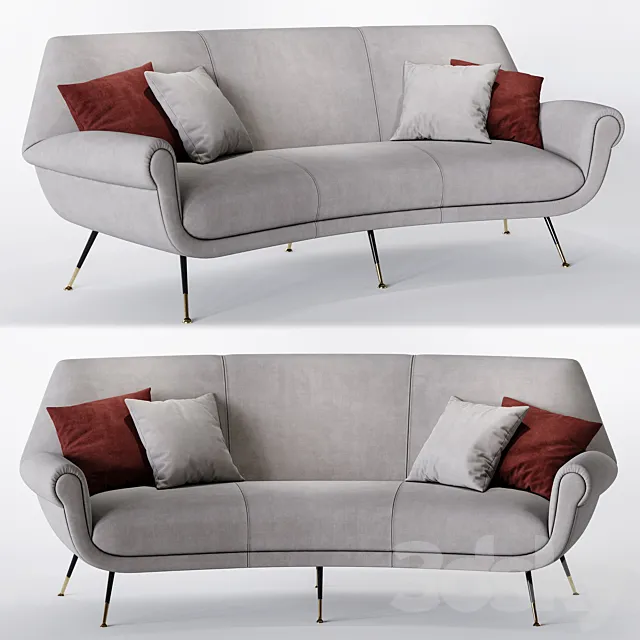 Minotti _ Albert Angled Sofa 3D Model Minotti _ Albert Angled Sofa 3D Model
