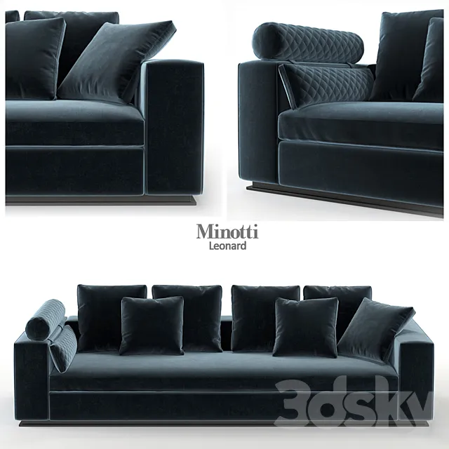 Minotti _ Leonard _ DIVANO CM 293 3DModel
