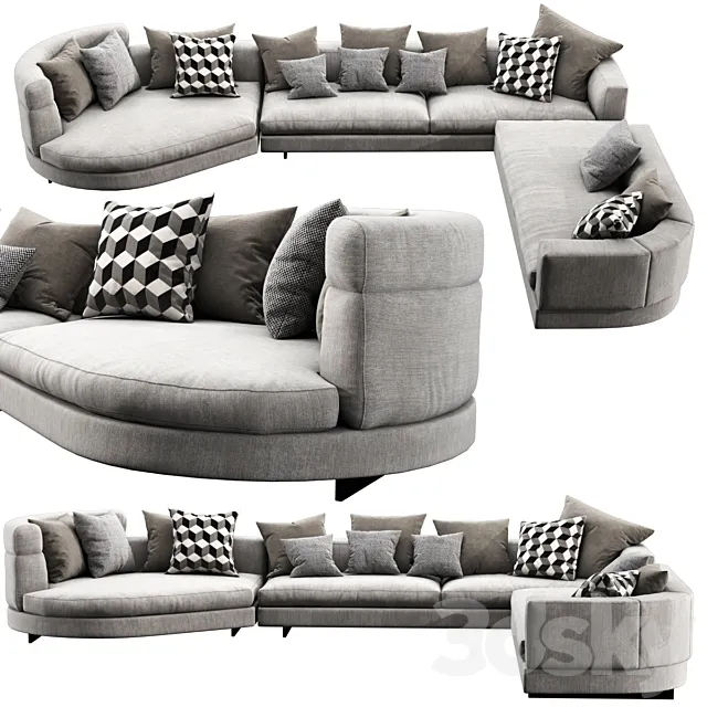 Minotti Alexander Arrangement 03 3D Model