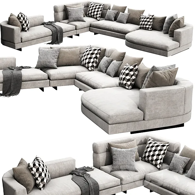 Minotti Alexander Arrangement 05 3D Model