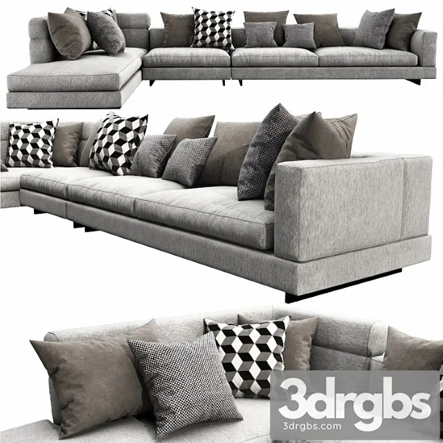 Minotti alexander arrangement 06 2 3D Model Download