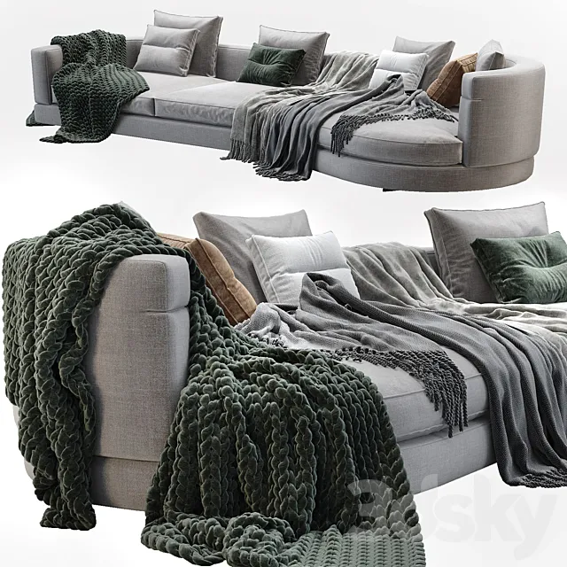 Minotti Alexander Sofa 3DModel Minotti Alexander Sofa 3DModel