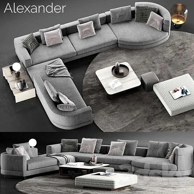 Minotti Alexander Sofa 5 3DModel