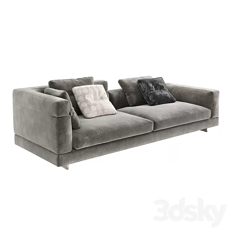 Minotti Alexander Sofa Mix Cm 274 3D Model