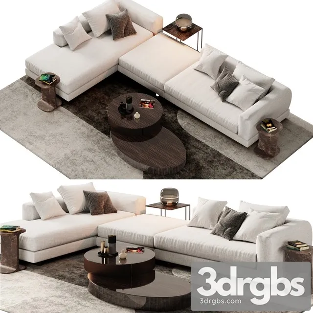 Minotti Alexander Sofa Opcion 3D Model Download