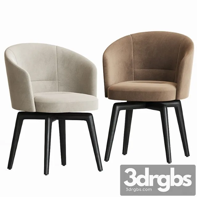 Minotti Amelie Dining Chair 2 3D Model Download Minotti Amelie Dining Chair 2 3D Model Download