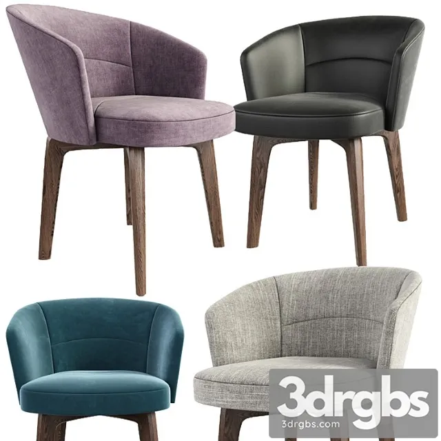 Minotti amelie dining chair 3 3D Model Download Minotti amelie dining chair 3 3D Model Download
