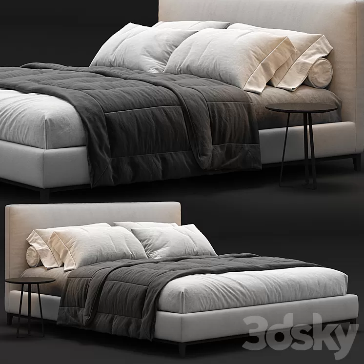 Minotti Andersen bed 3D Model