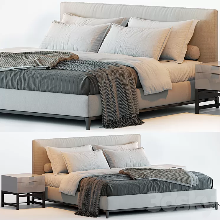 Minotti Andersen Bed 3D Model