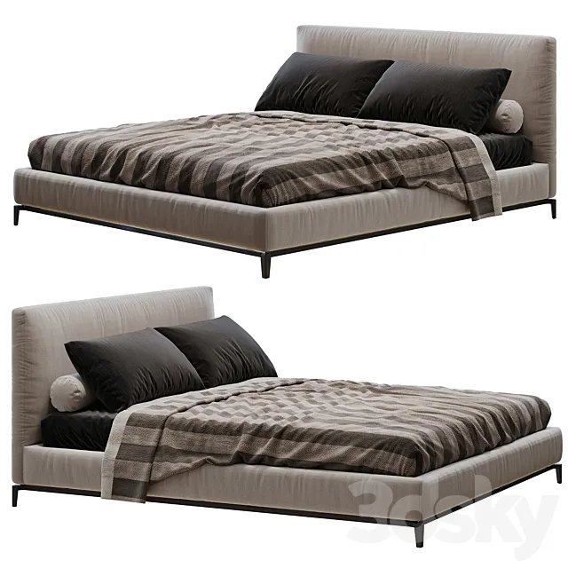 Minotti andersen bed 3DModel Minotti andersen bed 3DModel