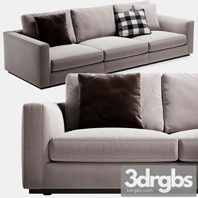 Minotti andersen line sofa 2 3D Model Download
