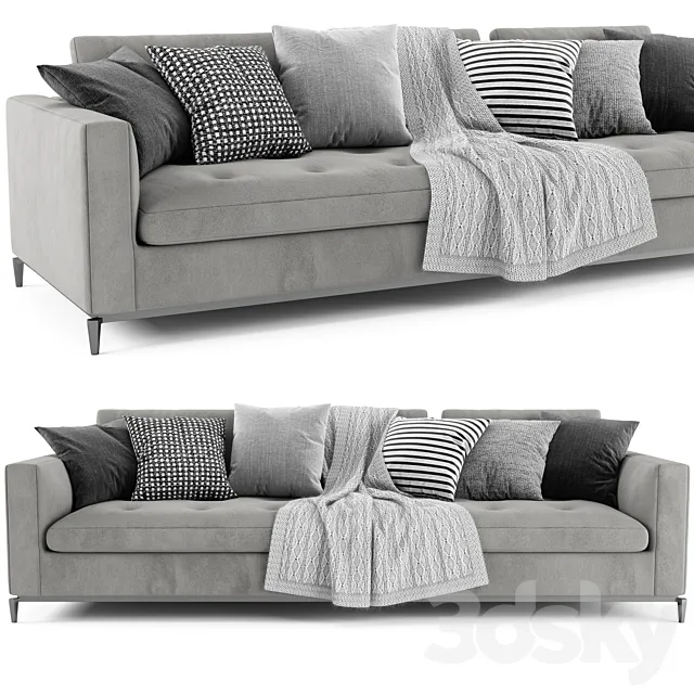 Minotti Andersen Quilt 2 3D Model Minotti Andersen Quilt 2 3D Model