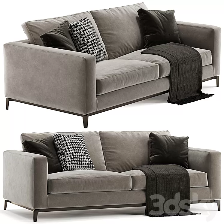 Minotti Andersen sofa 2 seats 3D Model