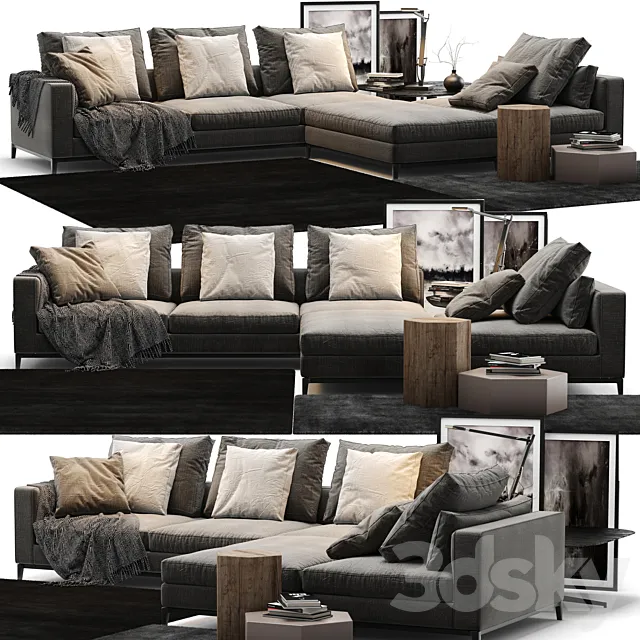 Minotti Andersen Sofa 3D Model