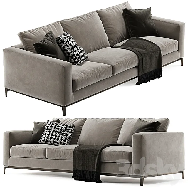 Minotti andersen sofa 3D Model Minotti andersen sofa 3D Model