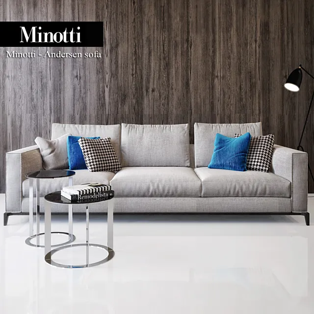 Minotti Andersen sofa 3DModel Minotti Andersen sofa 3DModel