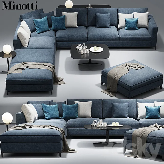 Minotti Andersen sofa _CLYFFORD_Modular sofa 3DModel Minotti Andersen sofa _CLYFFORD_Modular sofa 3DModel