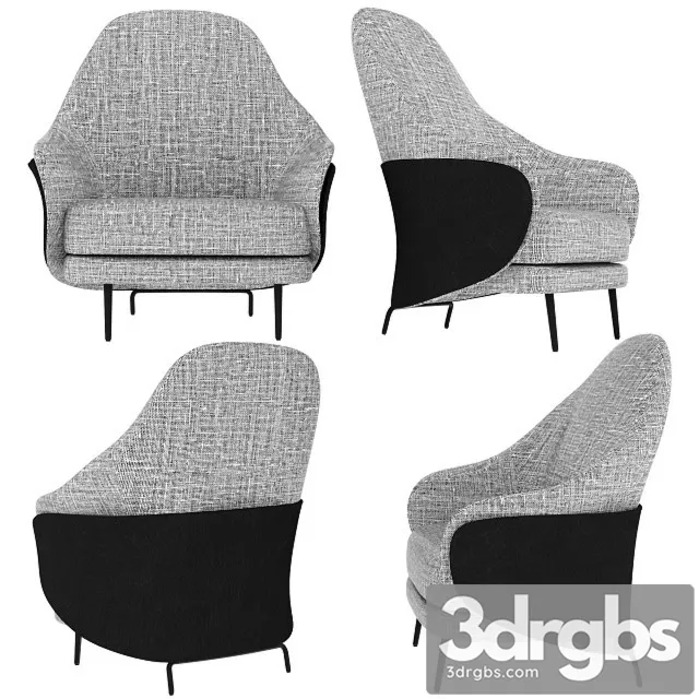 Minotti Angie GamFratesi Armchair 3D Model Download Minotti Angie GamFratesi Armchair 3D Model Download