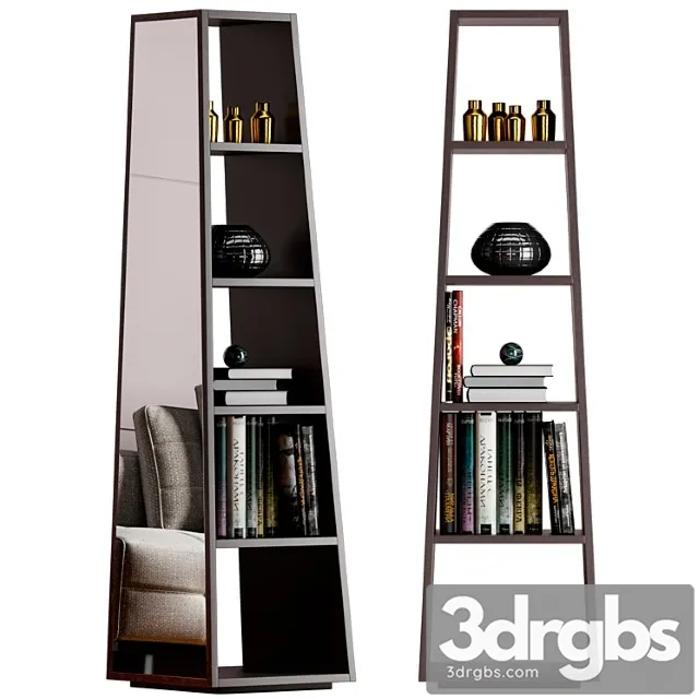 Minotti archipenko mirror bookcase 2 3D Model Download Minotti archipenko mirror bookcase 2 3D Model Download